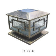 warm light solar crack glass garden light,garden solar bollard light,solar pillar light